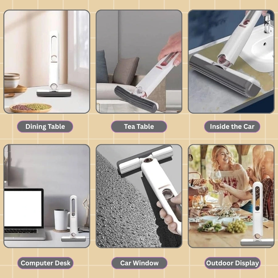 Self-Squeeze Portable Mop – Space-Saving, Quick Cleaning